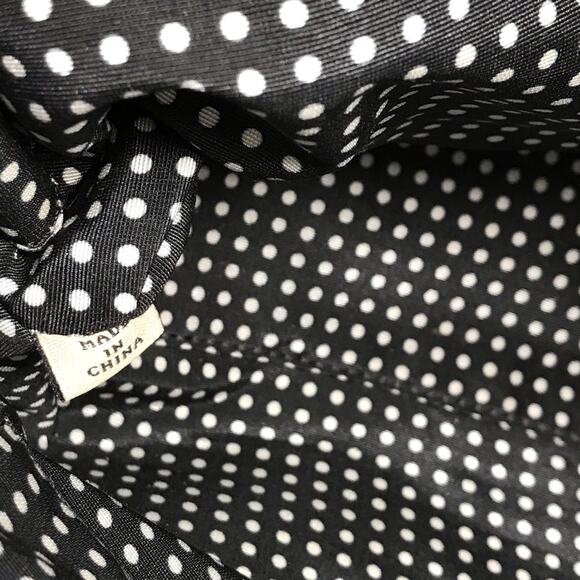 Kate Spade Cream Wellesley Structured Shoulder Bag Zip Top Leather Polka Dot - Picture 8 of 8